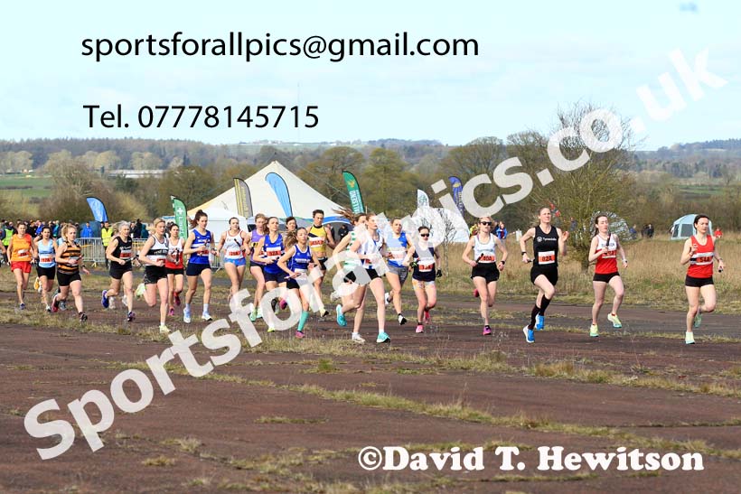 Senior womens 2023 Elswick Harriers Road Relays, Albamarle Barrack Airfield, Ouston, Northumberland. Photo: David T. Hewitson/Sports for All Pics